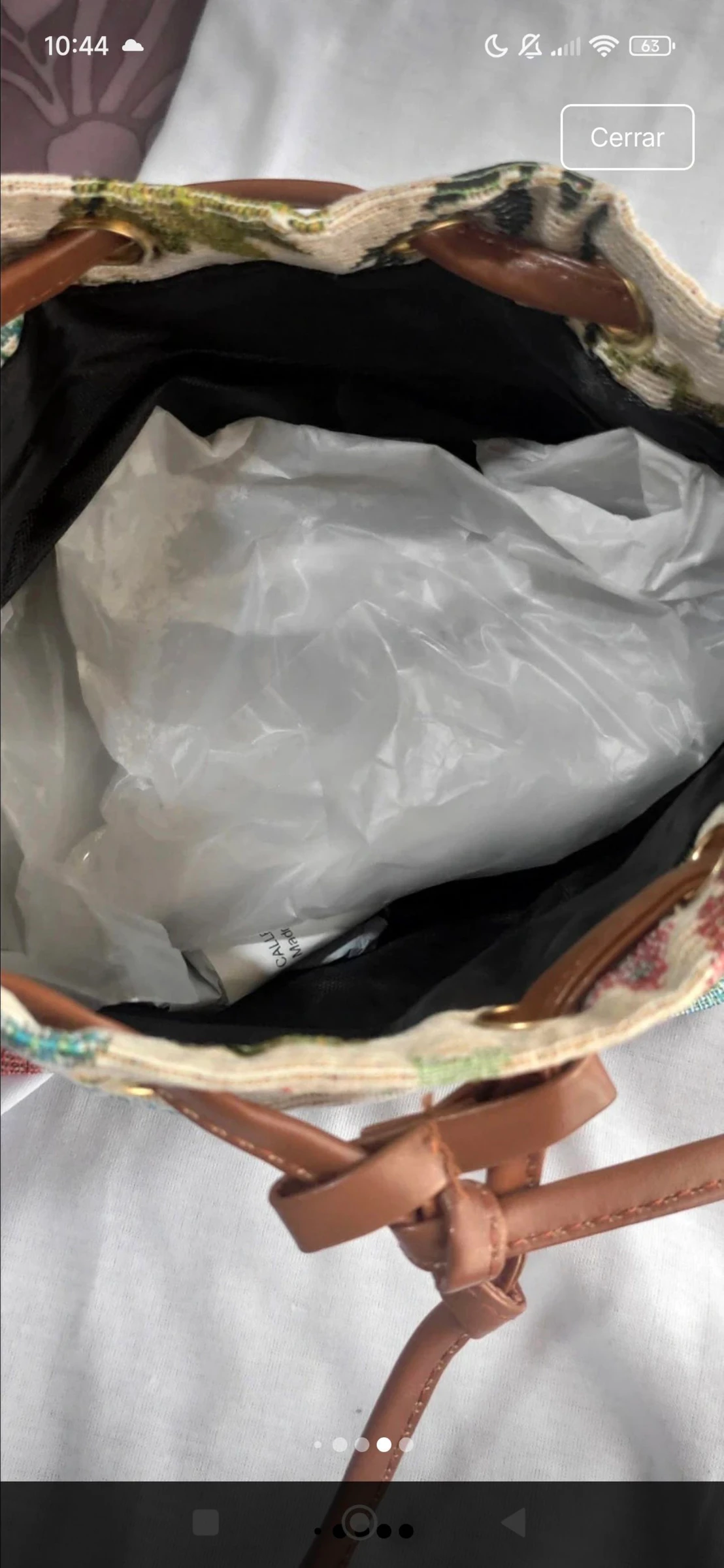 Bolsa cubo flores vintage – photo 6